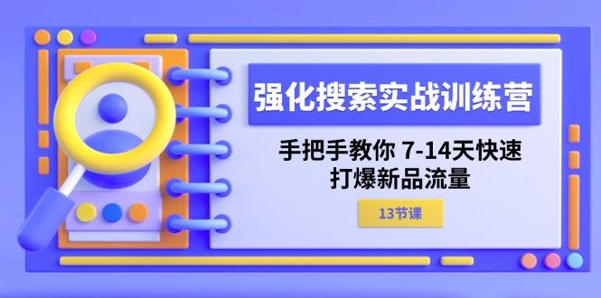 强化 搜索实战训练营，手把手教你 7-14天快速-打爆新品流量(13节课-易创网