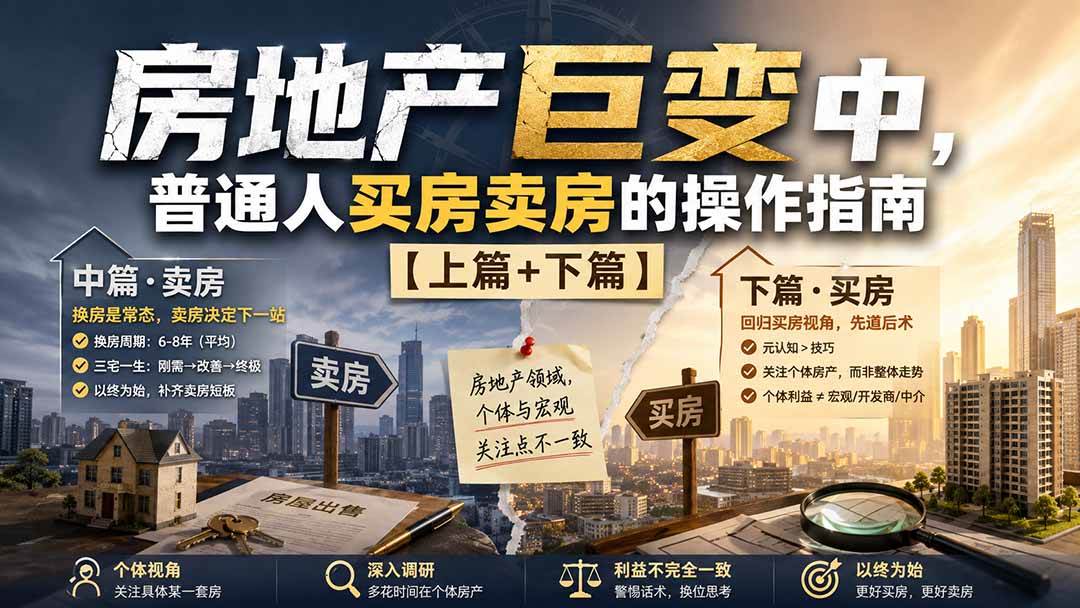 （20021期）付费文章：房地产巨变中，普通人买房卖房的操作指南【上篇+下篇】-易创网