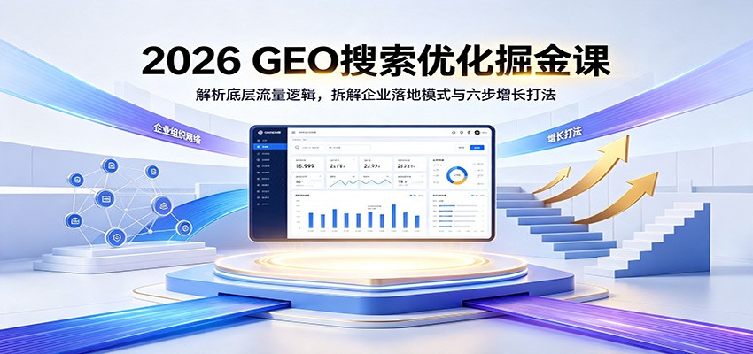 2026 GEO搜索优化掘金课：解析底层流量逻辑，拆解企业落地模式与六步增长打法-易创网