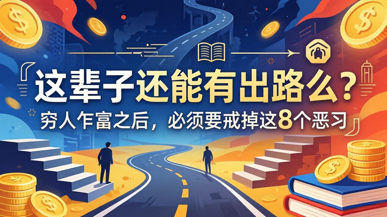 关于人生两篇付费文章【这辈子还能有出路么？】【穷人乍富之后，必须要戒掉这8个恶习】-易创网