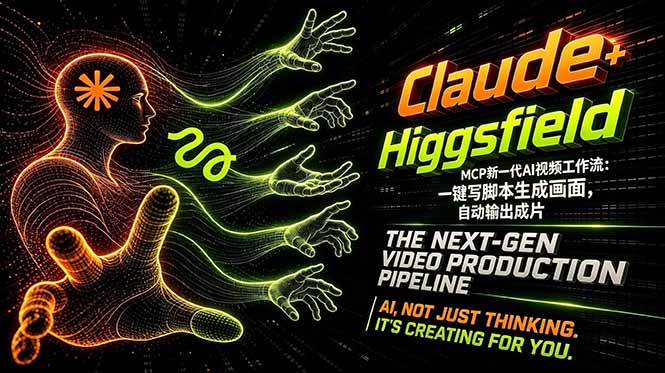 Claude+Higgsfield MCP新一代AI视频工作流：一键写脚本生成画面，自动输出成片-易创网