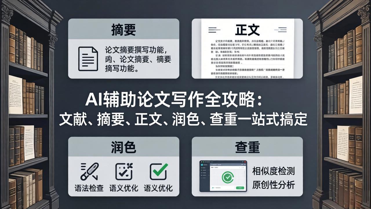 AI辅助论文写作全攻略：文献、摘要、正文、润色、查重一站式搞定-易创网