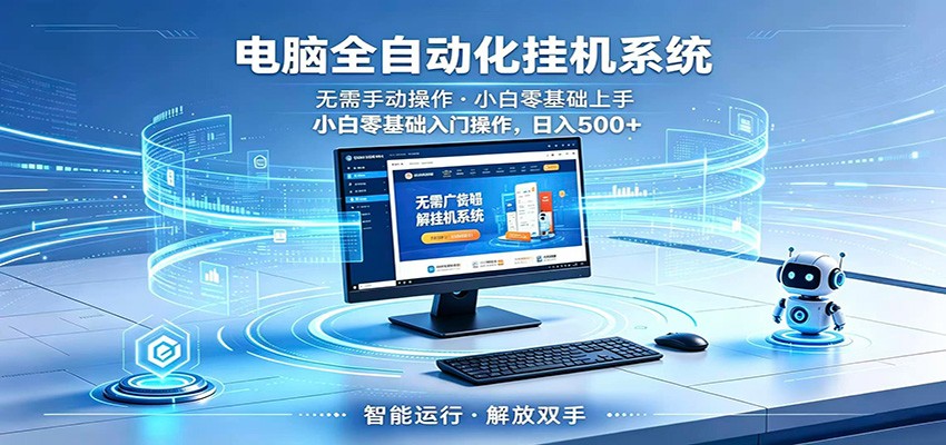 智能广告挂机无需值守，小白上手轻松实现每日增收-易创网