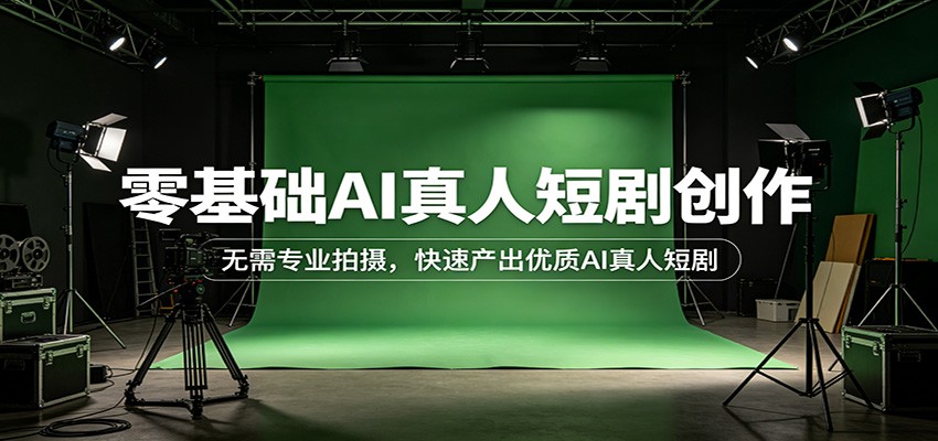 零基础AI真人短剧创作：无需专业拍摄，快速产出优质AI真人短剧-易创网