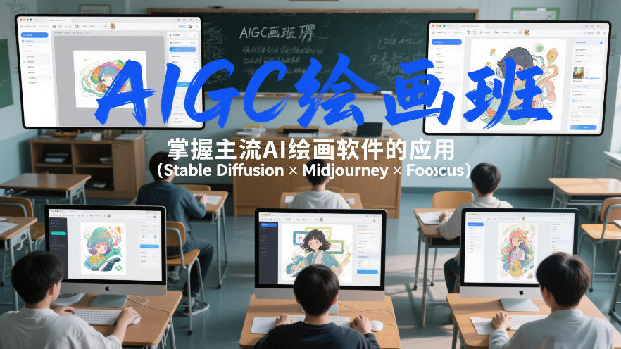 AIGC绘画班，掌握主流Ai绘画软件的应用（Stable Diffusion x Midjourney x Fooocus）网赚项目-副业赚线-互联网创业-资源整合易创网