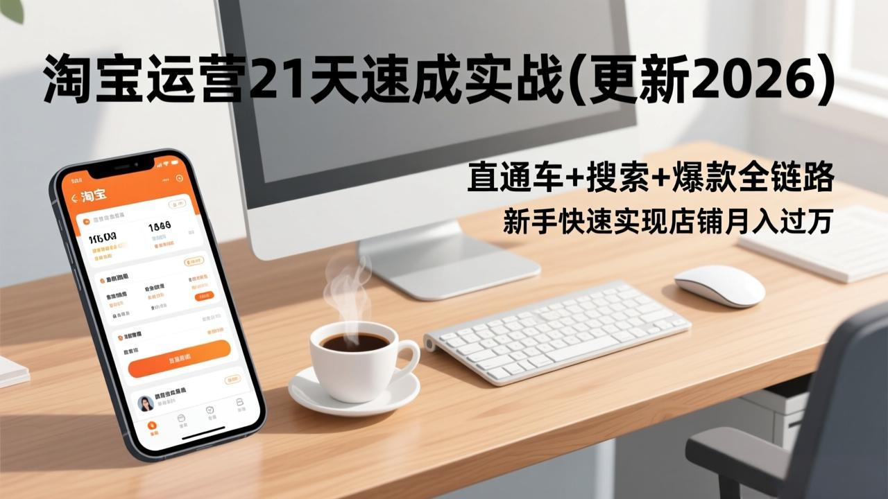 淘宝运营21天速成实战(更新3月-易创网