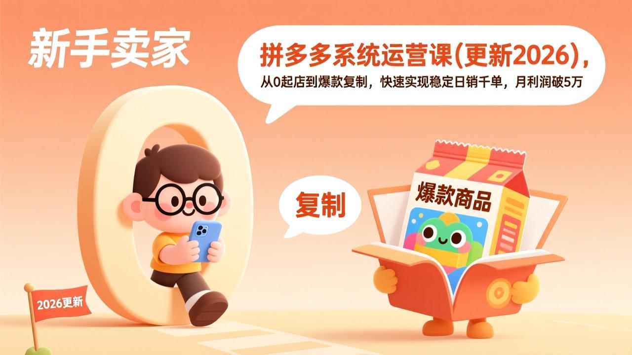 拼多多系统运营课(更新3月-易创网