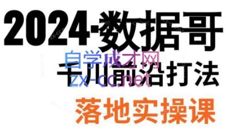 数据哥·2024年千川前沿打法落地实操课-易创网