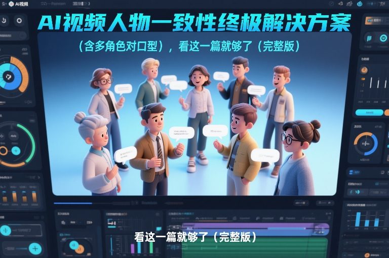 AI视频人物一致性终极解决方案（含多角色对口型），看这一篇就够了（完整版）网赚项目-副业赚线-互联网创业-资源整合易创网