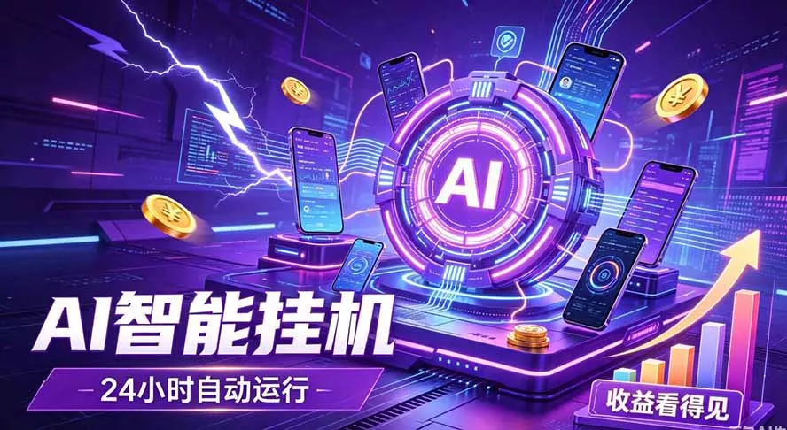 AI智能广告挂机，躺赚新模式 设备托管运行，解放双手持续变现-易创网