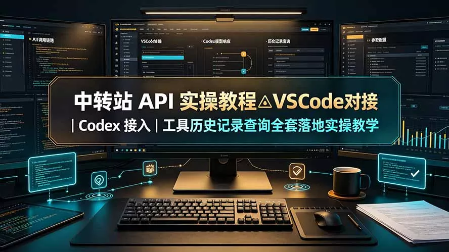 中转站 API 实操教程△VSCode 对接｜Codex 接入｜工具历史记录查询全套落地实操教学-易创网