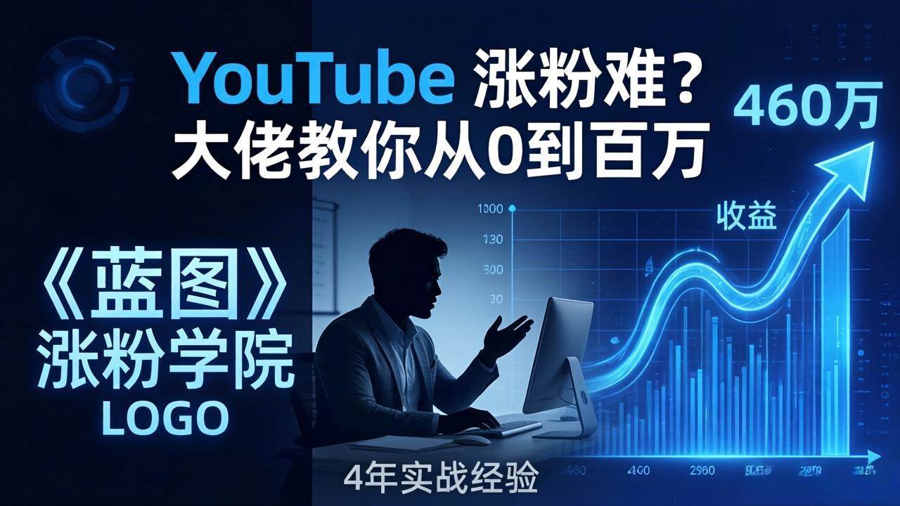 （17836期）YouTube 涨粉难？《蓝图涨粉学院》：4 年赚 460 万的大佬教策略，从0到百万有路径！-易创网