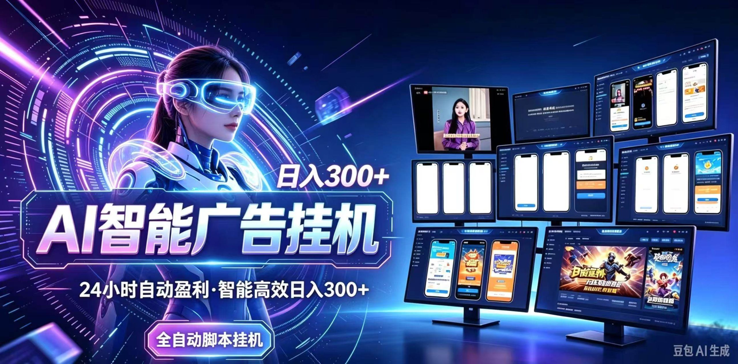 （21068期）24小时AI广告挂机｜在家就能做的被动副业-易创网