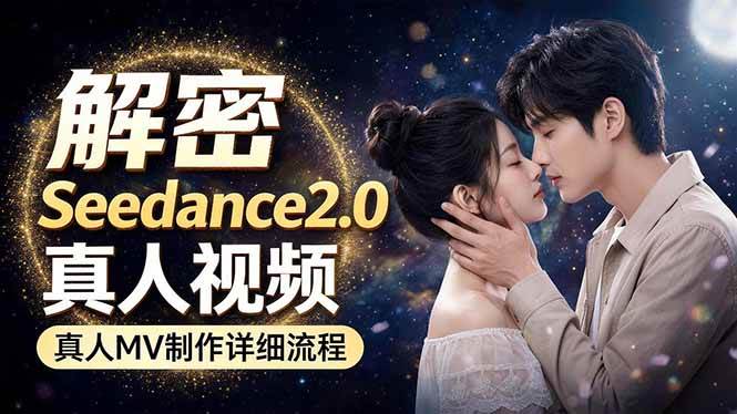 （18289期）Seedance 2.0电影级真人 MV全流程拆解：提示词、运镜、粒子特效，手把手实操-易创网