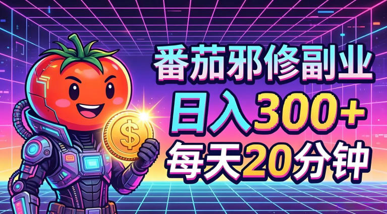番茄小说撸金，日入300+，每天20分钟！五一必看，独家项目，副业小白友好，超级简单【揭秘】-易创网