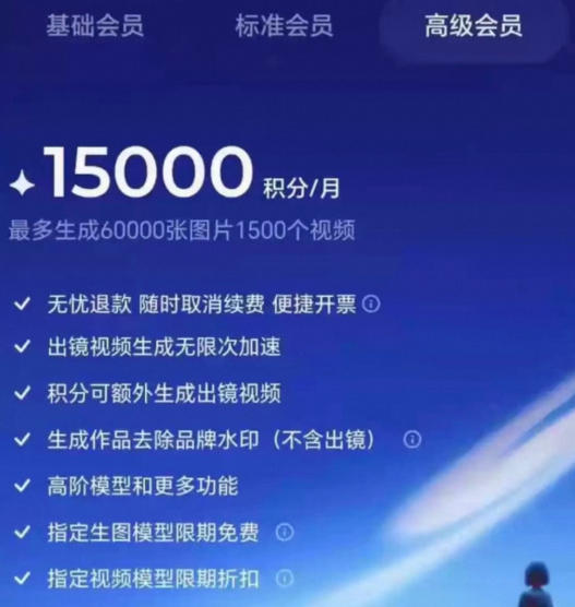 撸即梦积分技术，499充值得15000积分技术，效果自测，不保证百分百-易创网