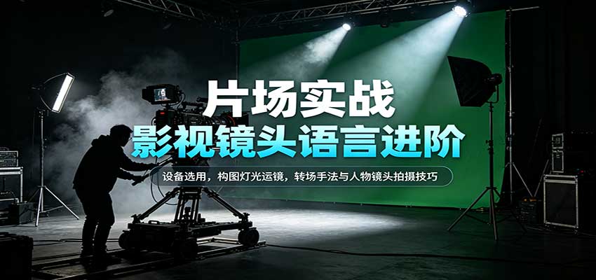 影视镜头语言进阶：设备选用，构图灯光运镜，转场手法与人物镜头拍摄技巧-易创网
