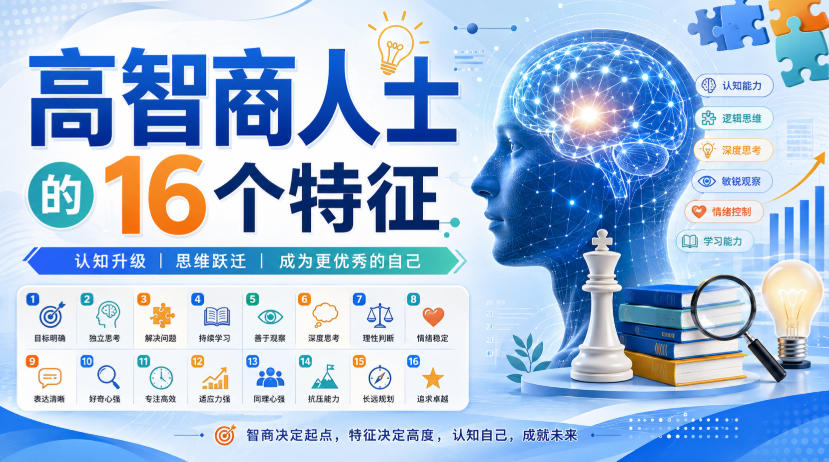 付费文章：高智商人士的16个特征-易创网
