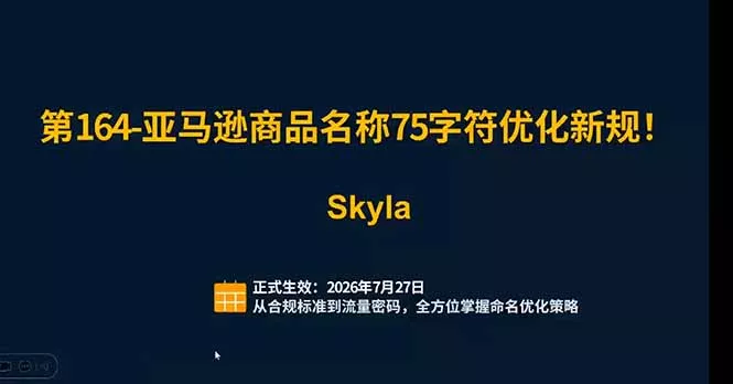 亚马逊跨境实战课：全品类选品逻辑｜SP/SB/SD广告精细化｜新品打爆旺季爆单全套运营教程-易创网