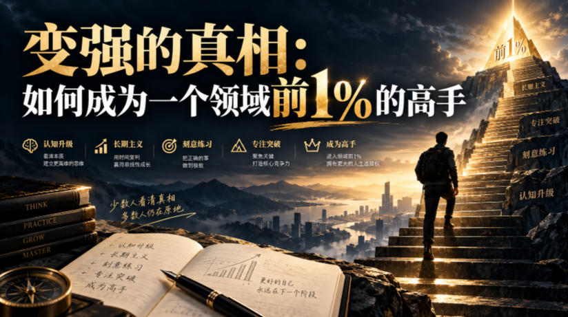 付费文章：变强的真相：如何成为一个领域前1%的高手-易创网