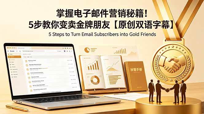 （18923期）掌握电子邮件营销秘籍！5步教你变卖金牌朋友【原创双语字幕】-易创网