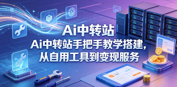 Ai中转站手把手教学搭建，从自用工具到变现服务-易创网