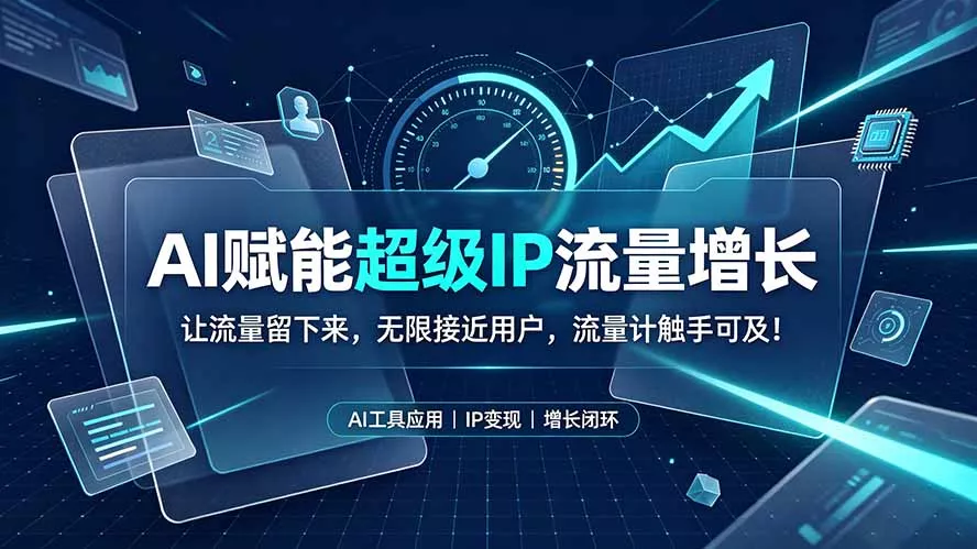 AI赋能超级IP流量增长：让流量留下来，无限接近用户，流量计触手可及！-易创网
