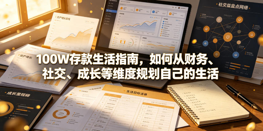 付费文章：100W存款生活指南，如何从财务、社交、成长等维度规划自己的生活-易创网