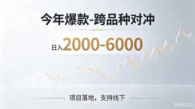 （19150期）2026创业新风口—跨品种对冲震撼首发！日收益2000-6000+，项目绿色长久，安全稳健-易创网