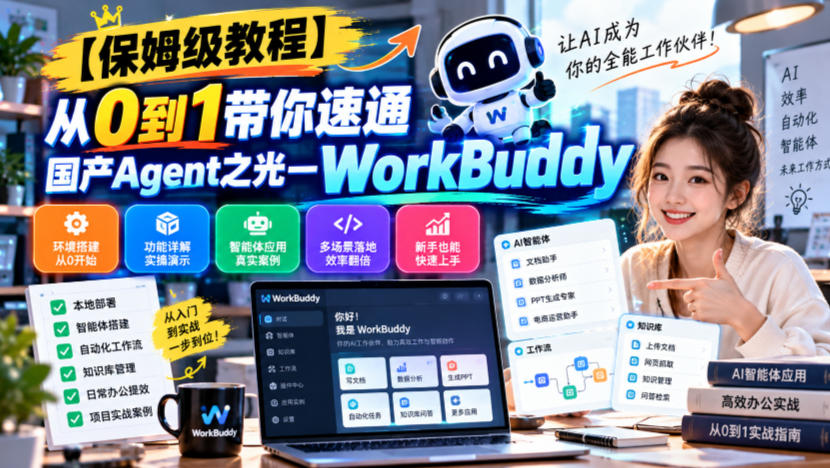 【保姆级教程】从0到1带你速通国产Agent之光—WorkBuddy【文档】-易创网