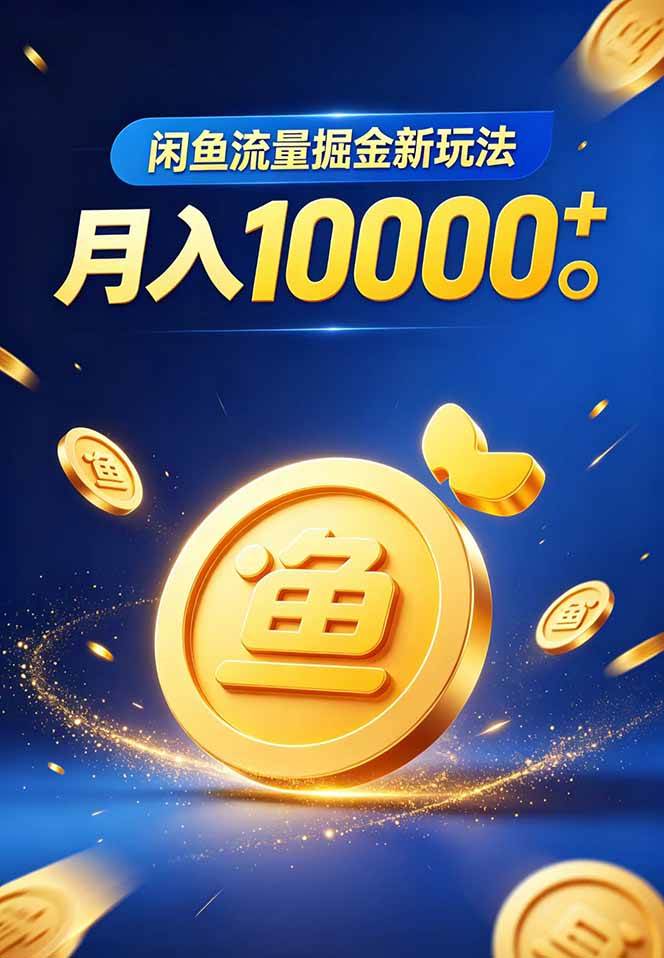 （18471期）闲鱼流量掘金虚拟资料新玩法，月入10000＋-易创网