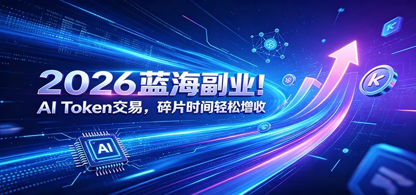 2026蓝海副业！AI Token交易，碎片时间轻松增收-易创网