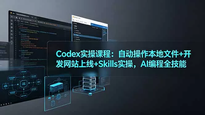 Codex实操课程：自动操作本地文件+开发网站上线+Skills实操，AI编程全技能-易创网