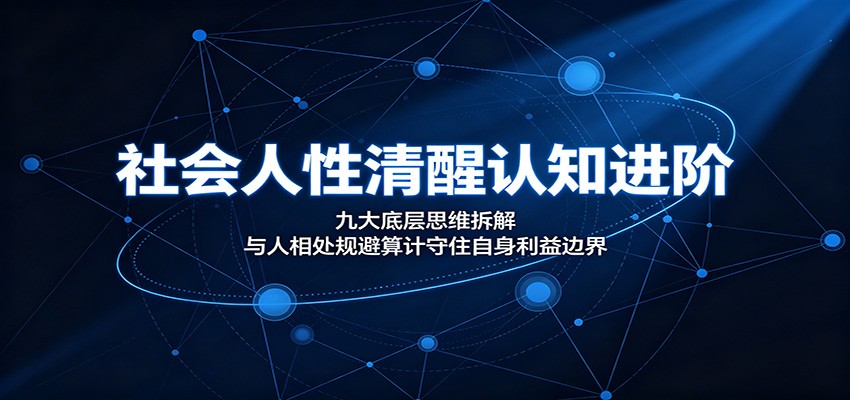 社会人性清醒认知进阶：九大底层思维拆解，与人相处规避算计守住自身利益边界-易创网
