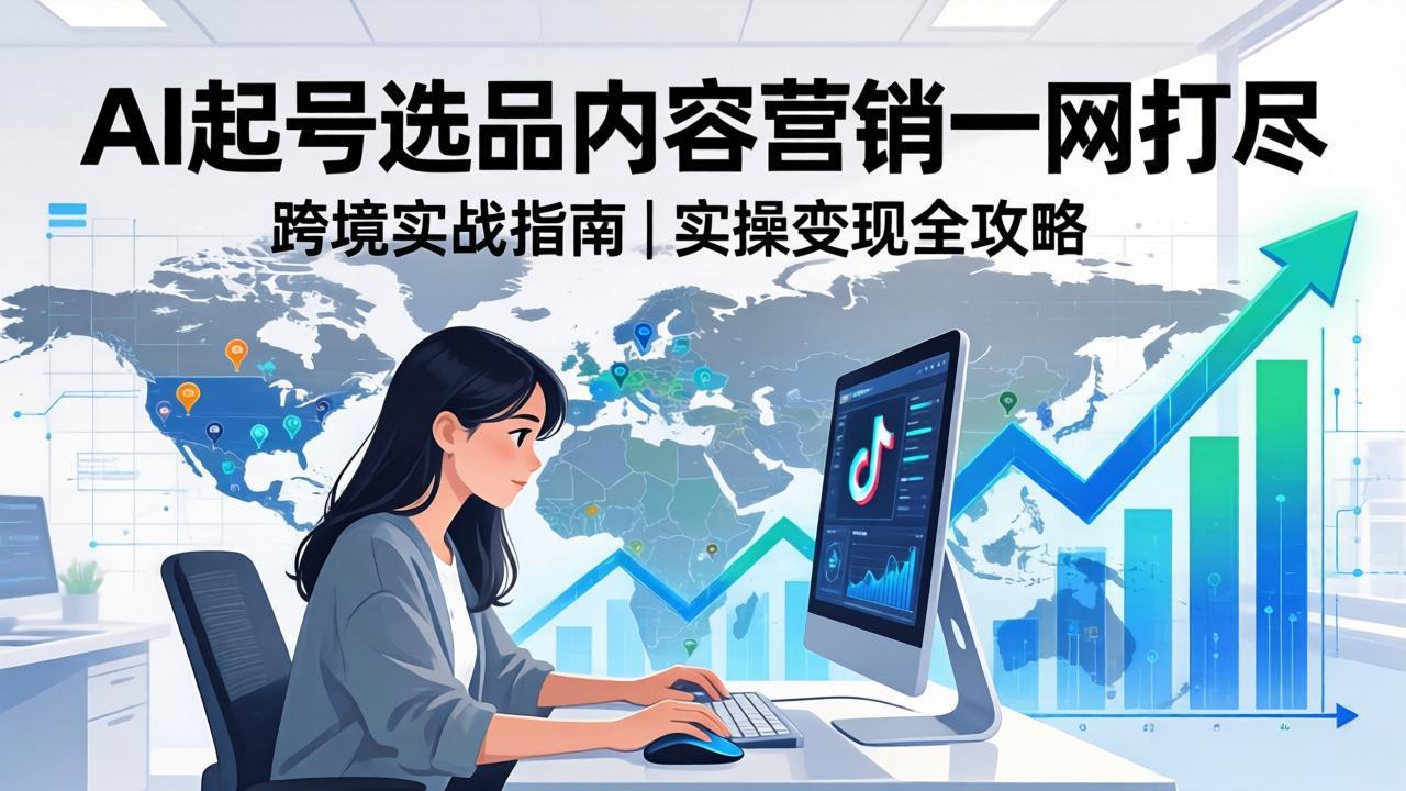 2026 TikTok 跨境AI实操：从零基础到变现全流程，AI起号选品内容营销一网打尽-易创网
