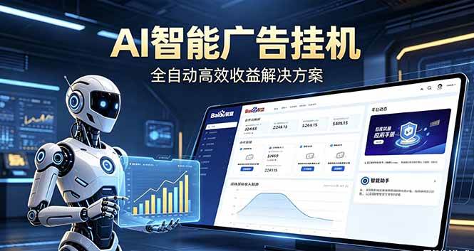（18661期）Ai智能广告挂机 别再瞎折腾了！这个全自动挂机项目，新手当天见钱，告别频繁换项目的烦恼-易创网