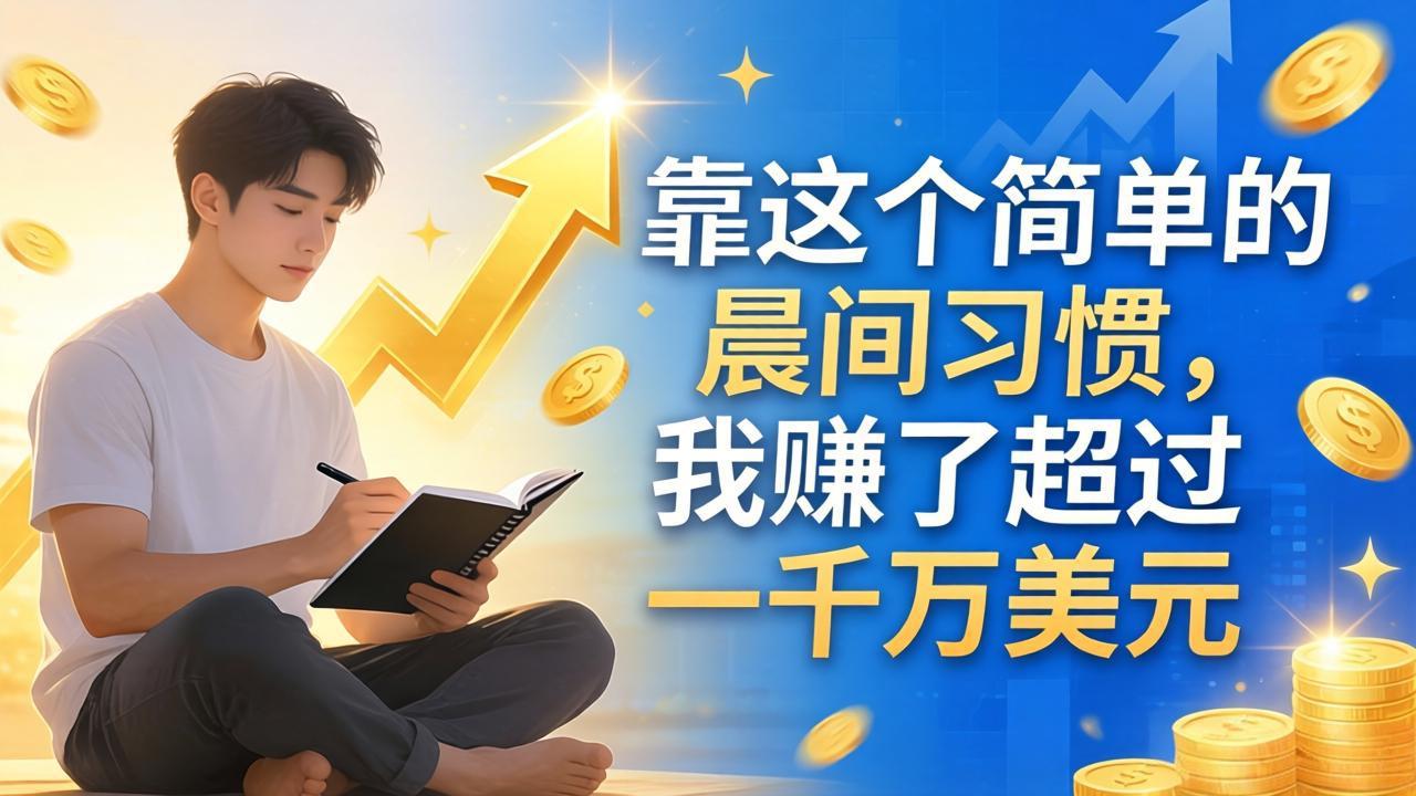 付费文章：靠这个简单的晨间习惯，我赚了超过一千万美元-易创网