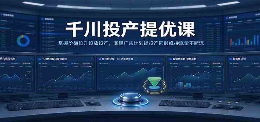 千川投产提优课：掌握阶梯拉升投放投产，实现广告计划提投产同时维持流量不断流-易创网