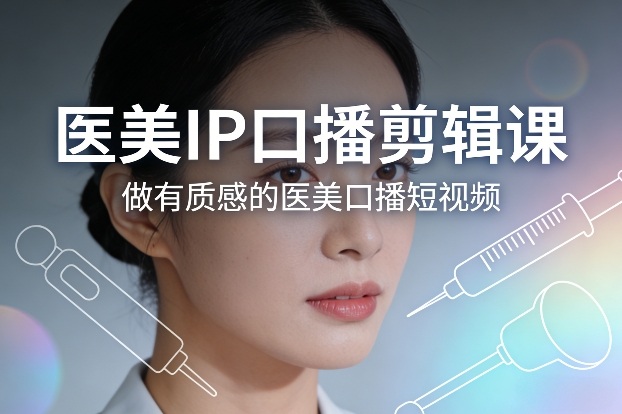 医美IP口播剪辑课，做有质感的医美口播短视频网赚项目-副业赚线-互联网创业-资源整合易创网