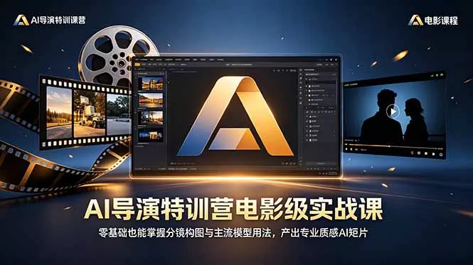 AI导演特训营电影级实战课，零基础也能掌握分镜构图与主流模型用法，产出专业质感AI短片-易创网