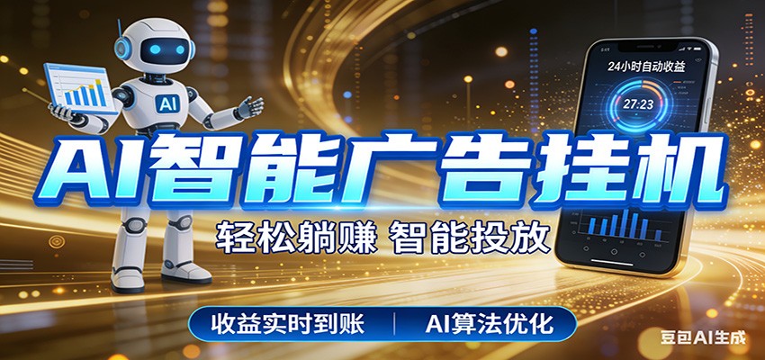 智能广告挂机新时代，利用碎片化时间实现稳定被动收益，AI帮你持续盈利-易创网