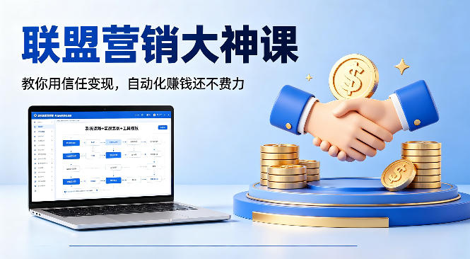 联盟营销大神课，教你用信任变现，自动化賺钱还不费力【原创双语字幕】-易创网