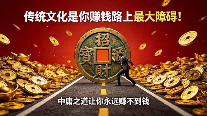（18872期）付费文章：传统文化是你赚钱路上最大障碍！中庸之道让你永远赚不到钱-易创网