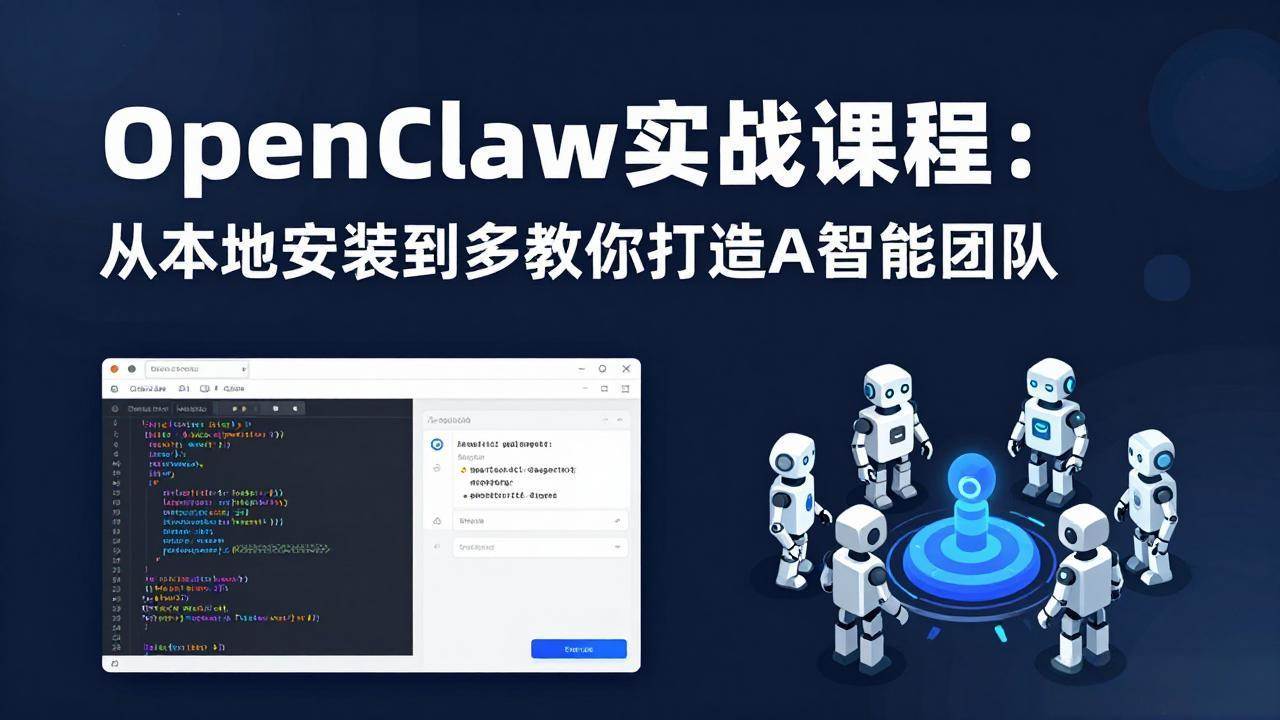 （17883期）OpenClaw实战课程：从本地安装到多Agent协同，手把手教你打造AI智能团队-易创网