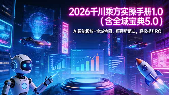 2026 千川乘方实操手册 1.0(含全域宝典 5.0-易创网