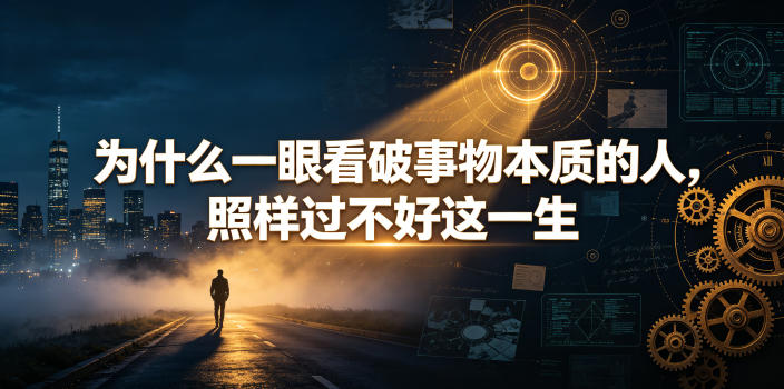 付费文章：为什么一眼看破事物本质的人，照样过不好这一生-易创网