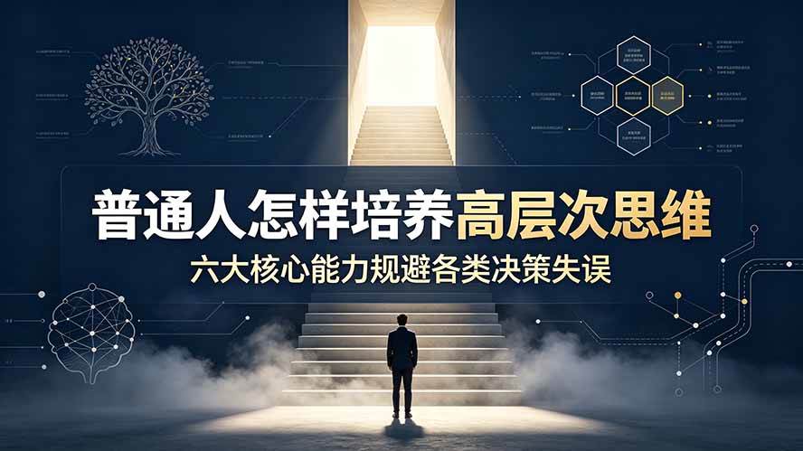 （19479期）付费文章：普通人怎样培养高层次思维，六大核心能力规避各类决策失误-易创网