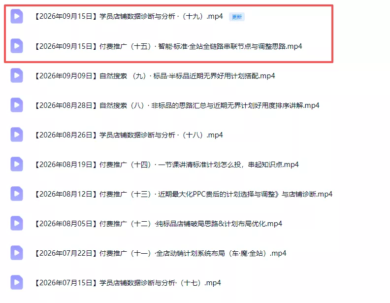 2026淘宝电商终局之战VIP课-更新1015：自然搜索+直通车+无界+精准人群，系统掌握测款动销与全店推广布局方法-易创网