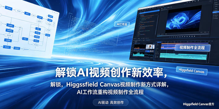 解锁AI视频创作新效率，Higgsfield Canvas视频制作新方式详解，AI工作流重构视频制作全流程-易创网
