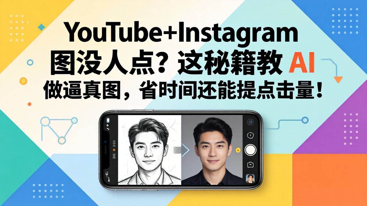 （17911期）YouTube+Instagram 图没人点？这秘籍教 AI 做逼真图，省时间还能提点击量-易创网